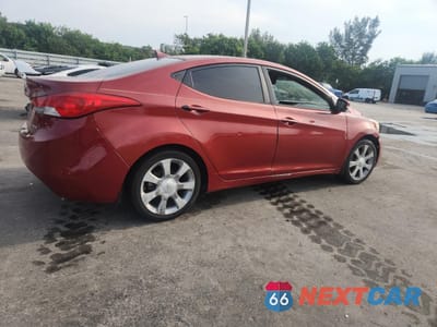 Trzecie zdjęcie samochodu z tyłu: 2012 HYUNDAI ELANTRA GLS VIN:KMHDH4AE4CU490107 - miniatura