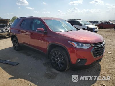 Czwarte zdjęcie samochodu z boku: 2020 CHEVROLET TRAVERSE RS VIN:1GNERJKW7LJ169845 - miniatura