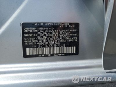 Zdjęcie 13 z 14 samochodu: 2018 SUBARU CROSSTREK PREMIUM VIN:JF2GTADC8JH321031 - miniatura