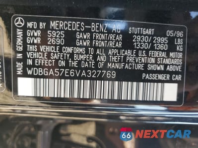 Zdjęcie 12 z 12 samochodu: 1997 MERCEDES-BENZ S 600 VIN:WDBGA57E6VA327769 - miniatura