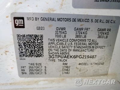 Zdjęcie 12 z 13 samochodu: 2023 GMC SIERRA K1500 VIN:3GTPUAEK6PG219487 - miniatura