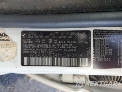Zdjęcie 13 z 13 samochodu: 2000 BMW 323 I VIN:WBAAM3341YCB22708 - miniatura