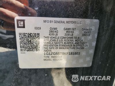 Zdjęcie 12 z 14 samochodu: 2019 CHEVROLET MALIBU RS VIN:1G1ZG5ST8KF181803 - miniatura