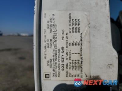 Zdjęcie 12 z 14 samochodu: 1996 CHEVROLET S TRUCK S10 VIN:1GCCS14X3TK142940 - miniatura