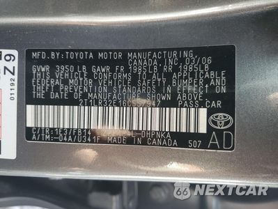 Zdjęcie 14 z 14 samochodu: 2006 TOYOTA COROLLA MATRIX BASE VIN:2T1LR32E16C557947 - miniatura