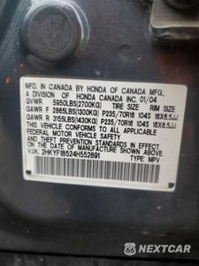 Zdjęcie 13 z 13 samochodu: 2004 HONDA PILOT EXL VIN:2HKYF18524H552891 - miniatura
