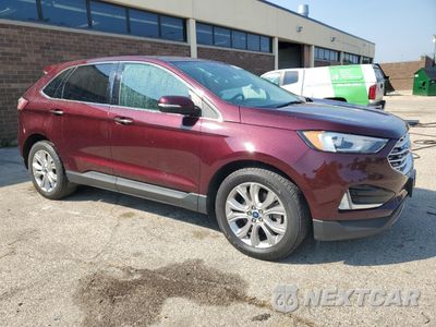 Czwarte zdjęcie samochodu z boku: 2021 FORD EDGE TITANIUM VIN:2FMPK4K96MBA27134 - miniatura