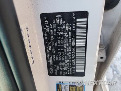 Zdjęcie 12 z 13 samochodu: 2017 HYUNDAI TUCSON LIMITED VIN:KM8J3CA44HU289849 - miniatura