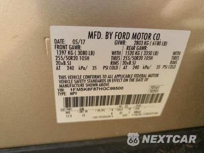 Zdjęcie 13 z 16 samochodu: 2017 FORD EXPLORER LIMITED VIN:1FM5K8F87HGC99500 - miniatura