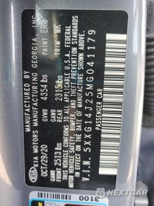 Zdjęcie 12 z 14 samochodu: 2021 KIA K5 LXS VIN:5XXG14J25MG041179 - miniatura