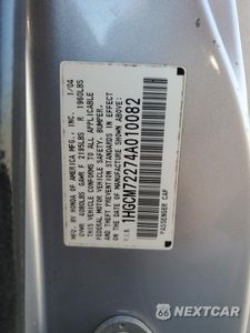 Zdjęcie 12 z 12 samochodu: 2004 HONDA ACCORD LX VIN:1HGCM72274A010082 - miniatura