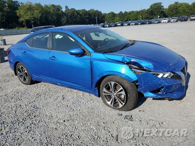 Czwarte zdjęcie samochodu z boku: 2021 NISSAN SENTRA SV VIN:3N1AB8CV6MY287802 - miniatura
