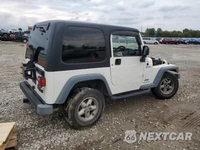 Trzecie zdjęcie samochodu z tyłu: 2006 JEEP WRANGLER / TJ SPORT VIN:1J4F449S76P733554 - miniatura