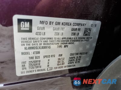 Zdjęcie 13 z 13 samochodu: 2020 BUICK ENCORE GX SELECT VIN:KL4MMDSLXLB089745 - miniatura