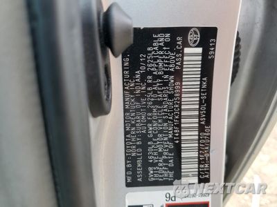 Zdjęcie 12 z 14 samochodu: 2012 TOYOTA CAMRY BASE VIN:4T4BF1FK3CR258999 - miniatura