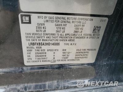 Zdjęcie 14 z 14 samochodu: 2017 BUICK ENVISION ESSENCE VIN:LRBFXBSA3HD146886 - miniatura