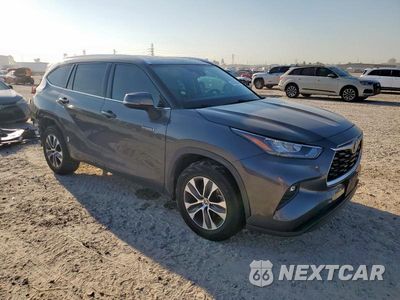 Czwarte zdjęcie samochodu z boku: 2020 TOYOTA HIGHLANDER HYBRID XLE VIN:5TDHARAH4LS501502 - miniatura