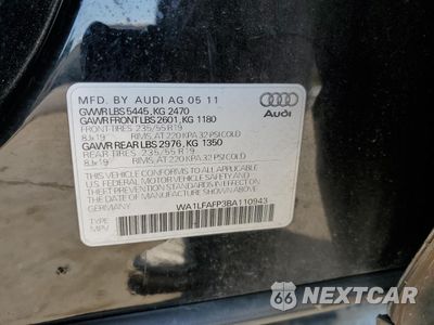 Zdjęcie 12 z 12 samochodu: 2011 AUDI Q5 PREMIUM PLUS VIN:WA1LFAFP3BA110943 - miniatura