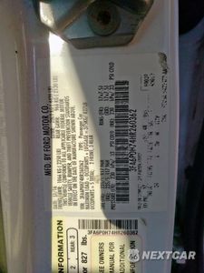 Zdjęcie 12 z 12 samochodu: 2017 FORD FUSION SE VIN:3FA6P0H74HR260362 - miniatura