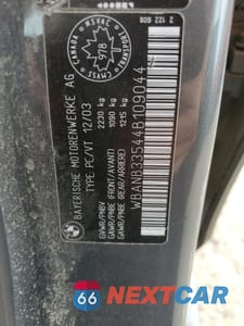 Zdjęcie 12 z 12 samochodu: 2004 BMW 545 I VIN:WBANB33544B109044 - miniatura