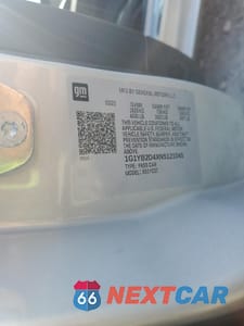 Zdjęcie 12 z 13 samochodu: 2022 CHEVROLET CORVETTE STINGRAY 2LT VIN:1G1YB2D4XN5121045 - miniatura