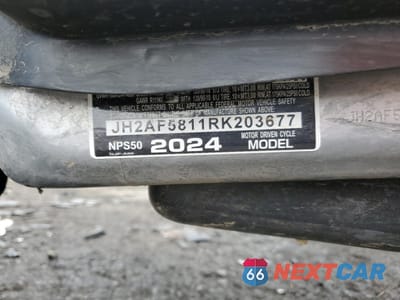 Zdjęcie 9 z 10 samochodu: 2024 HONDA NPS50 VIN:JH2AF5811RK203677 - miniatura