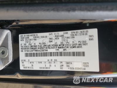 Zdjęcie 13 z 13 samochodu: 2013 FORD ESCAPE S VIN:1FMCU0F78DUC59786 - miniatura