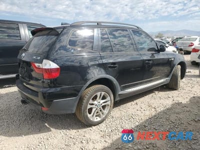 Trzecie zdjęcie samochodu z tyłu: 2008 BMW X3 3.0SI VIN:WBXPC93408WJ08803 - miniatura
