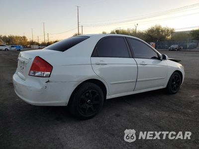 Trzecie zdjęcie samochodu z tyłu: 2009 KIA SPECTRA EX VIN:KNAFE221895654352 - miniatura