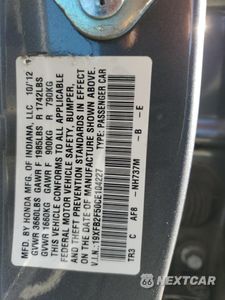 Zdjęcie 12 z 14 samochodu: 2012 HONDA CIVIC LX VIN:19XFB2F50CE104227 - miniatura