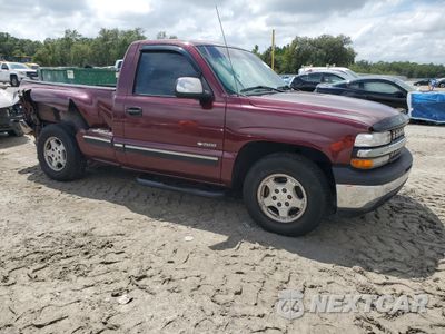 Czwarte zdjęcie samochodu z boku: 1999 CHEVROLET SILVERADO C1500 VIN:1GCEC14VXXZ186905 - miniatura