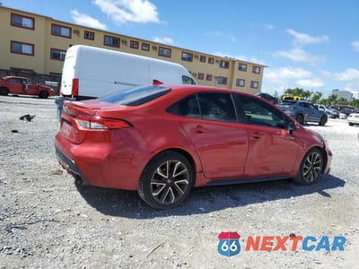 Trzecie zdjęcie samochodu z tyłu: 2020 TOYOTA COROLLA SE VIN:JTDS4RCE0LJ003746 - miniatura