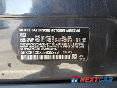 Zdjęcie 13 z 13 samochodu: 2020 BMW X5 SDRIVE 40I VIN:5UXCR4C0XL9B38278 - miniatura