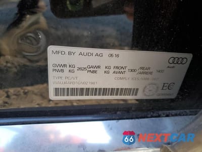 Zdjęcie 12 z 12 samochodu: 2016 AUDI A8 QUATTRO VIN:WAUJ4AFD1GN021961 - miniatura