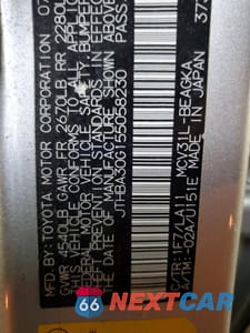 Zdjęcie 12 z 12 samochodu: 2005 LEXUS ES 330 VIN:JTHBA30G155058230 - miniatura