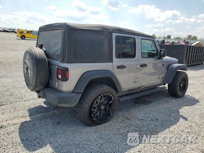 Trzecie zdjęcie samochodu z tyłu: 2018 JEEP WRANGLER UNLIMITED SPORT VIN:1C4HJXDG7JW152470 - miniatura