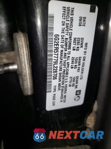 Zdjęcie 12 z 12 samochodu: 2009 PONTIAC G8 VIN:6G2ER57779L228706 - miniatura