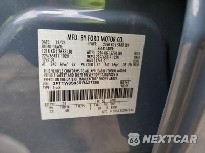 Zdjęcie 12 z 12 samochodu: 2024 FORD MAVERICK LARIAT VIN:3FTTW8S93RRA27695 - miniatura