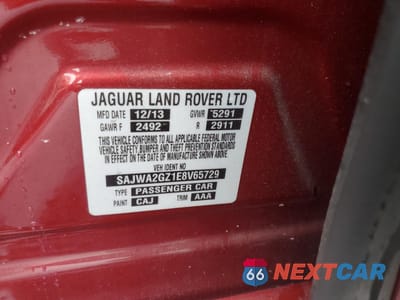 Zdjęcie 13 z 13 samochodu: 2014 JAGUAR XJL PORTFOLIO VIN:SAJWA2GZ1E8V65729 - miniatura