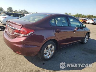 Trzecie zdjęcie samochodu z tyłu: 2015 HONDA CIVIC LX VIN:19XFB2F5XFE284384 - miniatura