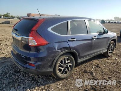 Trzecie zdjęcie samochodu z tyłu: 2016 HONDA CR-V SE VIN:5J6RM4H41GL077733 - miniatura