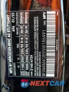 Zdjęcie 12 z 15 samochodu: 2022 MERCEDES-BENZ GLB 250 VIN:W1N4M4GB5NW186491 - miniatura