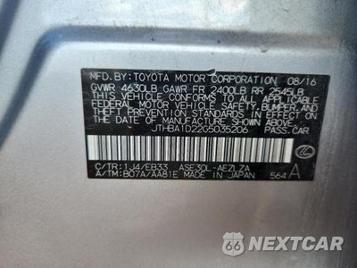 Zdjęcie 13 z 13 samochodu: 2016 LEXUS IS 200T VIN:JTHBA1D22G5035206 - miniatura