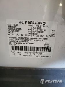 Zdjęcie 13 z 16 samochodu: 2020 FORD EXPLORER POLICE INTERCEPTOR VIN:1FM5K8AB8LGC51189 - miniatura