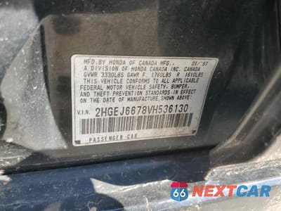 Zdjęcie 12 z 12 samochodu: 1997 HONDA CIVIC LX VIN:2HGEJ6678VH536130 - miniatura