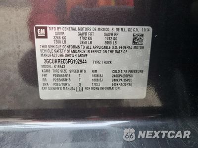 Zdjęcie 12 z 12 samochodu: 2015 CHEVROLET SILVERADO K1500 LT VIN:3GCUKREC5FG192944 - miniatura