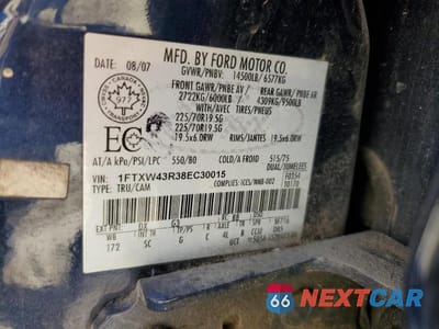 Zdjęcie 12 z 12 samochodu: 2008 FORD F450 SUPER DUTY VIN:1FTXW43R38EC30015 - miniatura