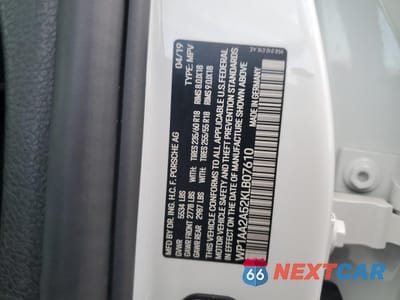 Zdjęcie 13 z 13 samochodu: 2019 PORSCHE MACAN VIN:WP1AA2A52KLB07610 - miniatura