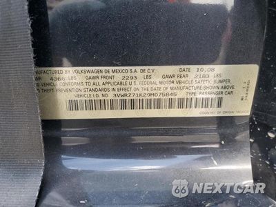 Zdjęcie 12 z 12 samochodu: 2009 VOLKSWAGEN JETTA SE VIN:3VWRZ71K29M075845 - miniatura