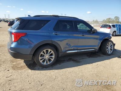 Trzecie zdjęcie samochodu z tyłu: 2020 FORD EXPLORER XLT VIN:1FMSK8DH3LGA36709 - miniatura